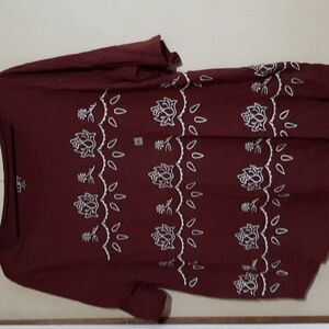 LOFT Outlet xl burgundy top